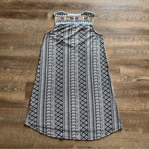 Papillon Embroidered Dress Split Yoke Small Festival Boho Vacation Summer - Picture 5 of 9